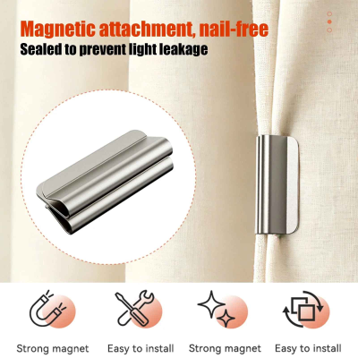 5 Pairs Strong Magnetic Curtain Clips